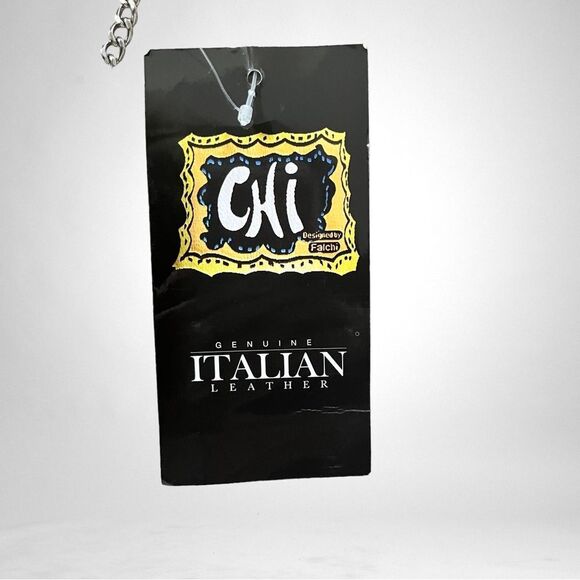 CHI by FALCHI Snake Shoulder Bag/ Clutch with Silvertone Chain Strap NWT - Picture 7 of 8